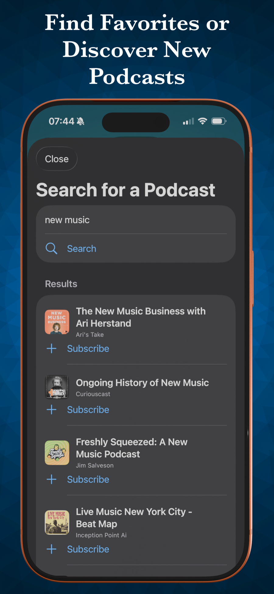 Search Podcasts
